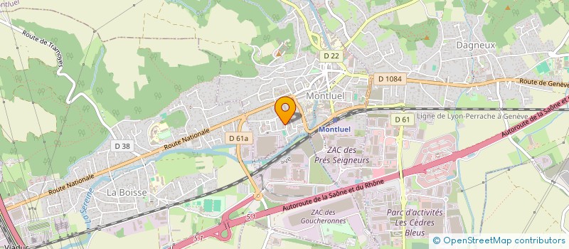 localisation de l'entreprise MONSIEUR MOHAMED BOUKHBIZA  MONTLUEL