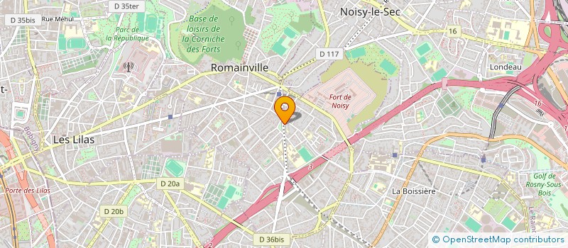localisation de l'entreprise MONSIEUR MOHAMED BOUKIRAT à ROMAINVILLE