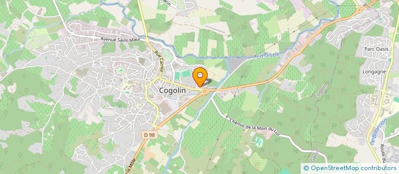 localisation de l'entreprise MONSIEUR MOHAMED BOULASSEL  COGOLIN