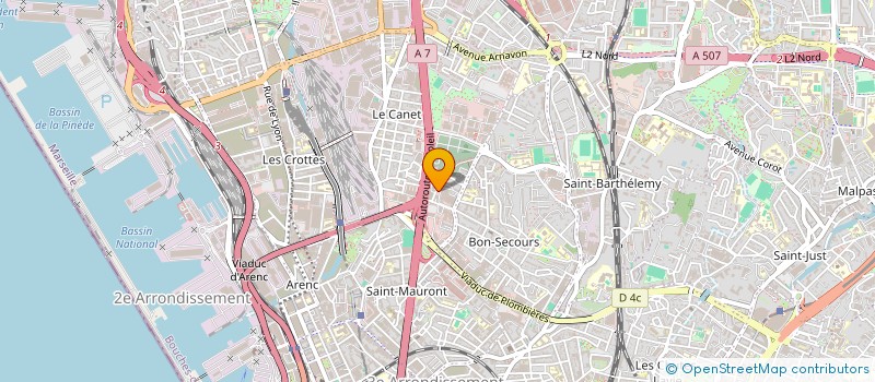 localisation de l'entreprise MONSIEUR MOHAMED BOULKROUNE  MARSEILLE