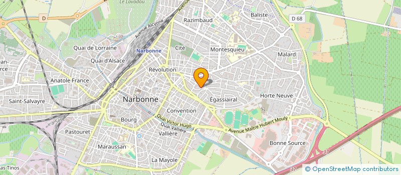 localisation de l'entreprise MONSIEUR MOHAMED BOUNOU  NARBONNE