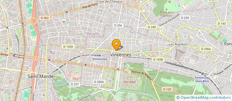 localisation de l'entreprise MONSIEUR MOHAMED BOURABA à VINCENNES