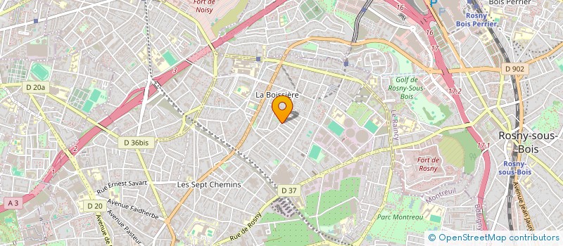 localisation de l'entreprise MONSIEUR MOHAMED BOURAOUIE à MONTREUIL
