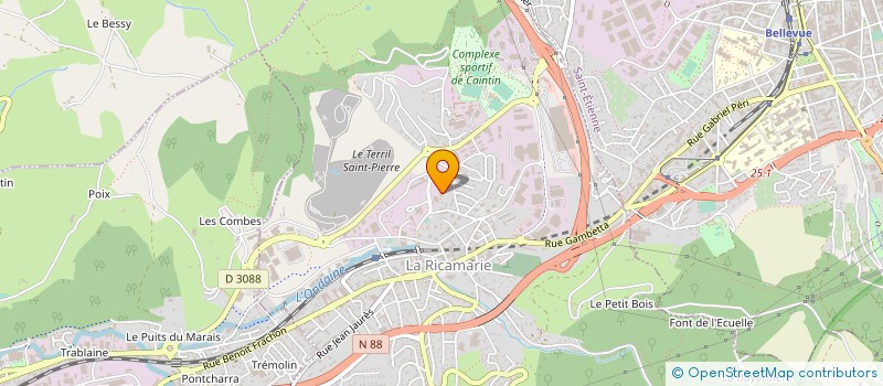 localisation de l'entreprise MONSIEUR MOHAMED BOURAS  LA RICAMARIE