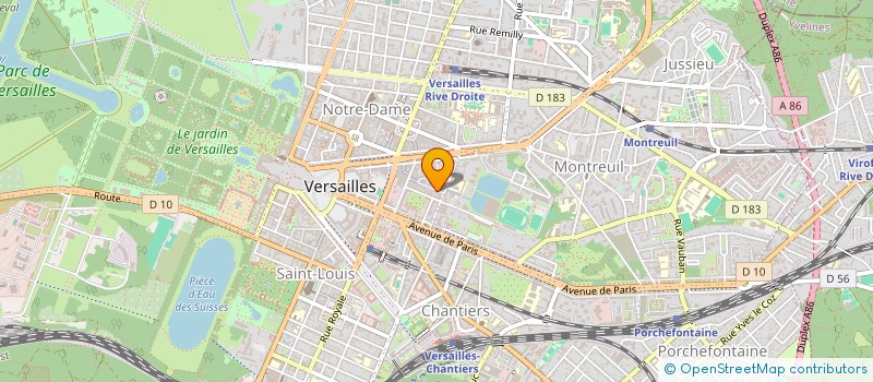 localisation de l'entreprise MONSIEUR MOHAMED BOUSLOUGUI à VERSAILLES