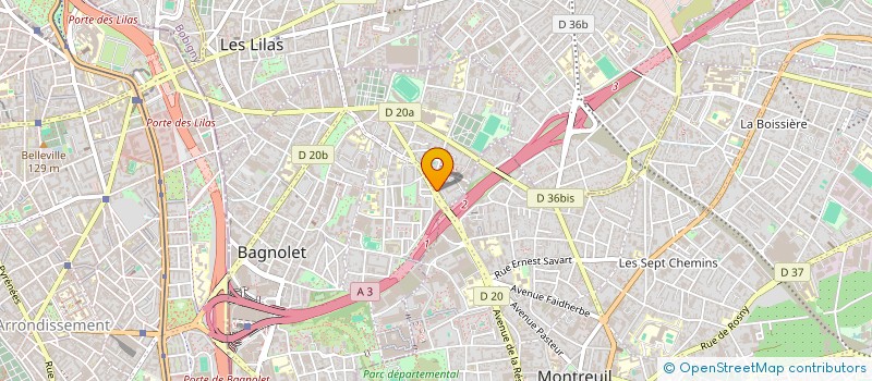 localisation de l'entreprise MONSIEUR MOHAMED BOUSSAIRI à BAGNOLET