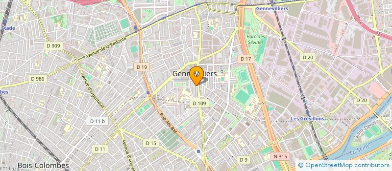 localisation de l'entreprise MONSIEUR MOHAMED BOUTAJAR à GENNEVILLIERS