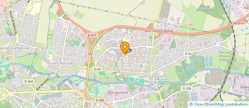 localisation de l'entreprise MONSIEUR MOHAMED BOUTALEB  SAINT-LAURENT-BLANGY