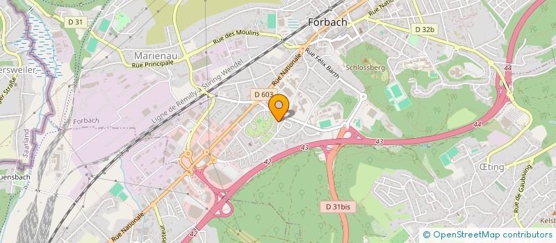 localisation de l'entreprise MONSIEUR MOHAMED BOUTERA  FORBACH