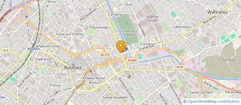 localisation de l'entreprise MONSIEUR MOHAMED BOUTOUDJ à ROUBAIX