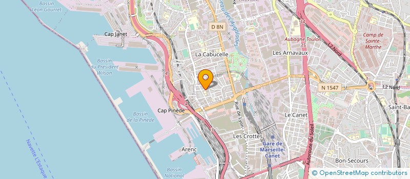 localisation de l'entreprise MONSIEUR MOHAMED BOUZALMAT à MARSEILLE