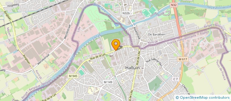 localisation de l'entreprise MONSIEUR MOHAMED BOUZELHAD  HALLUIN