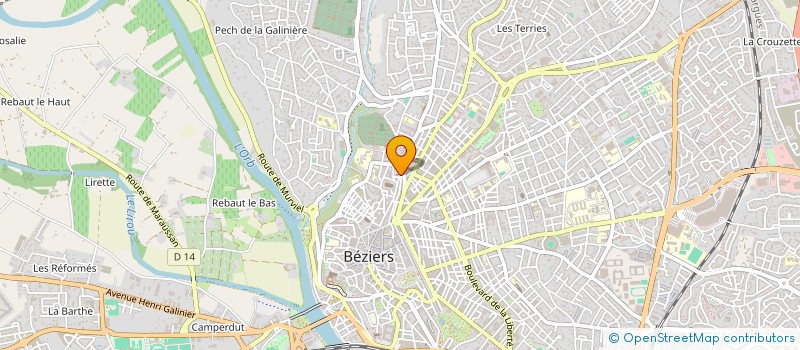 localisation de l'entreprise MONSIEUR MOHAMED BOUZERNA  BEZIERS