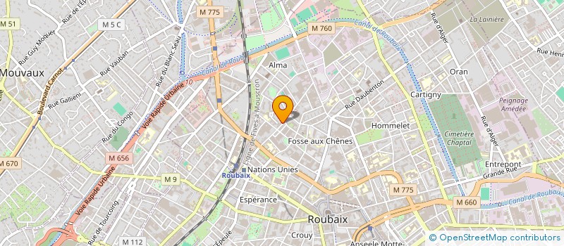 localisation de l'entreprise MONSIEUR MOHAMED BOUZID à ROUBAIX