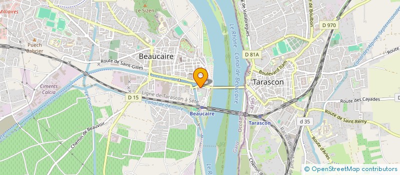 localisation de l'entreprise MONSIEUR MOHAMED BOUZID DAHO  BEAUCAIRE