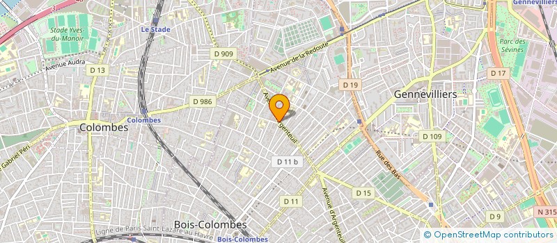 localisation de l'entreprise MONSIEUR MOHAMED BOUZRHIBA à BOIS-COLOMBES