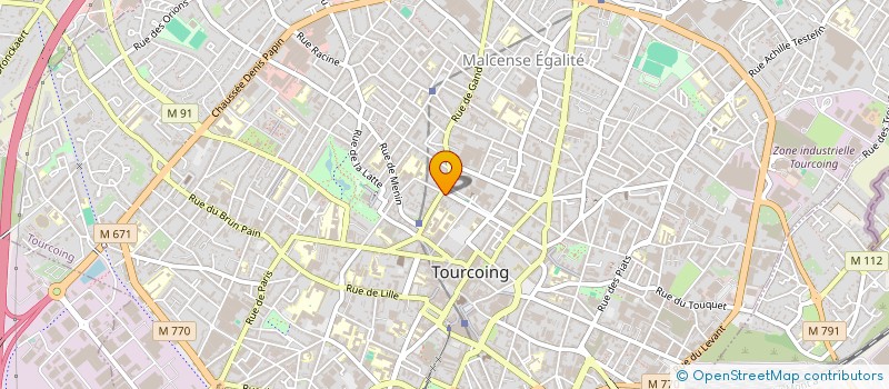 localisation de l'entreprise MONSIEUR MOHAMED BRAHMI  TOURCOING