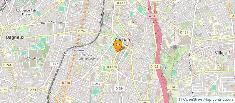 localisation de l'entreprise MONSIEUR MOHAMED BRIK à CACHAN