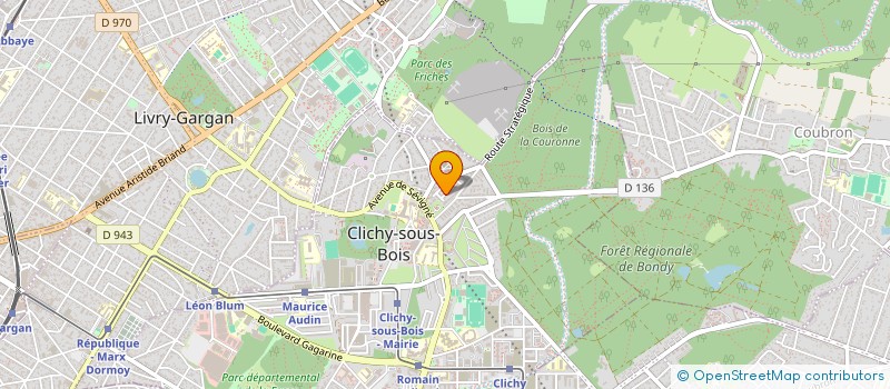 localisation de l'entreprise MONSIEUR MOHAMED BRIK  CLICHY-SOUS-BOIS