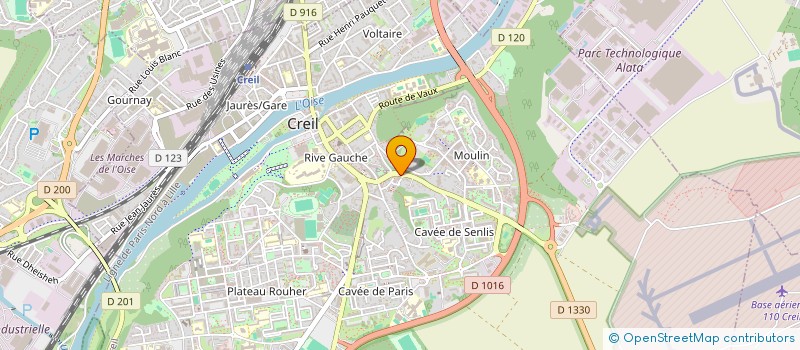 localisation de l'entreprise MONSIEUR MOHAMED CAHOUCH  CREIL