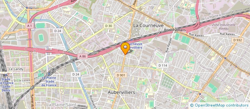 localisation de l'entreprise MONSIEUR MOHAMED CAMARA à LA COURNEUVE