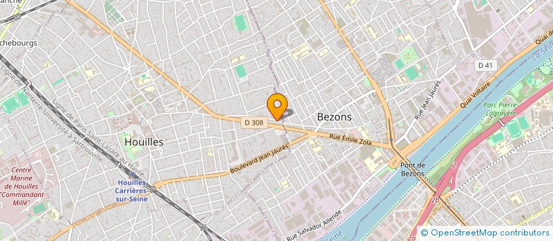 localisation de l'entreprise MONSIEUR MOHAMED CAMARA  HOUILLES