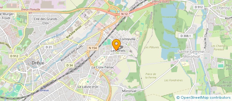 localisation de l'entreprise MONSIEUR MOHAMED CAMARA à DREUX