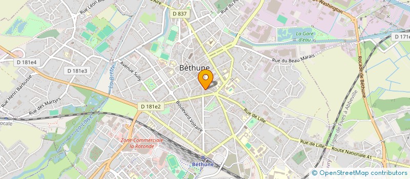 localisation de l'entreprise MONSIEUR MOHAMED CAMARA à BETHUNE