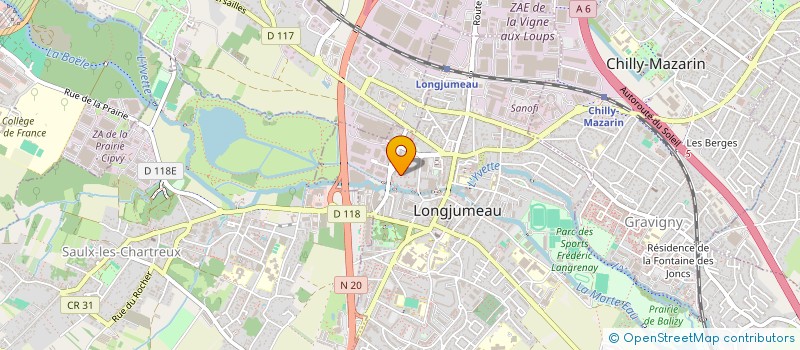 localisation de l'entreprise MONSIEUR MOHAMED CHACHA à LONGJUMEAU