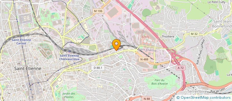 localisation de l'entreprise MONSIEUR MOHAMED CHACHOUA  SAINT-ETIENNE