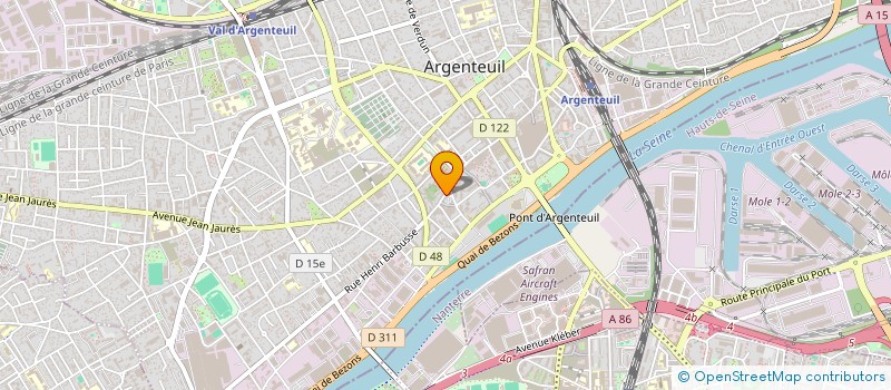 localisation de l'entreprise MONSIEUR MOHAMED CHAHMAT  ARGENTEUIL