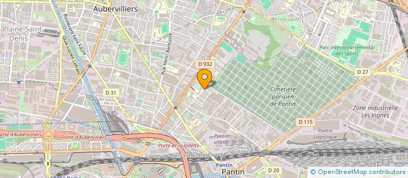 localisation de l'entreprise MONSIEUR MOHAMED CHAIBI  PANTIN