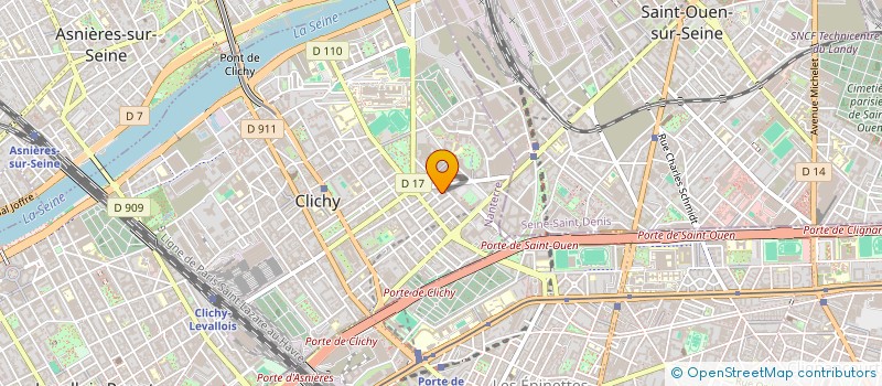 localisation de l'entreprise MONSIEUR MOHAMED CHAIBI à CLICHY