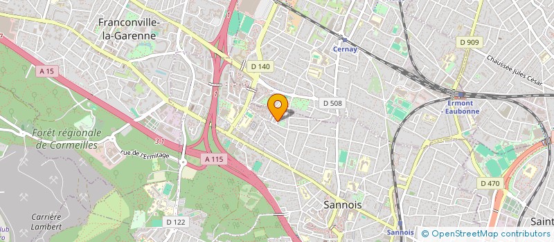 localisation de l'entreprise MONSIEUR MOHAMED CHAMBI  SANNOIS