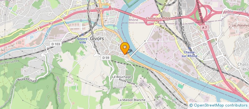 localisation de l'entreprise MONSIEUR MOHAMED CHARIAI à GIVORS