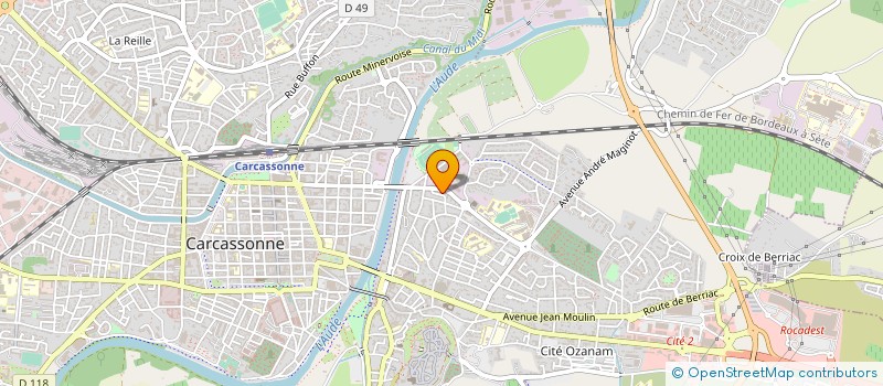 localisation de l'entreprise MONSIEUR MOHAMED CHERIF à CARCASSONNE