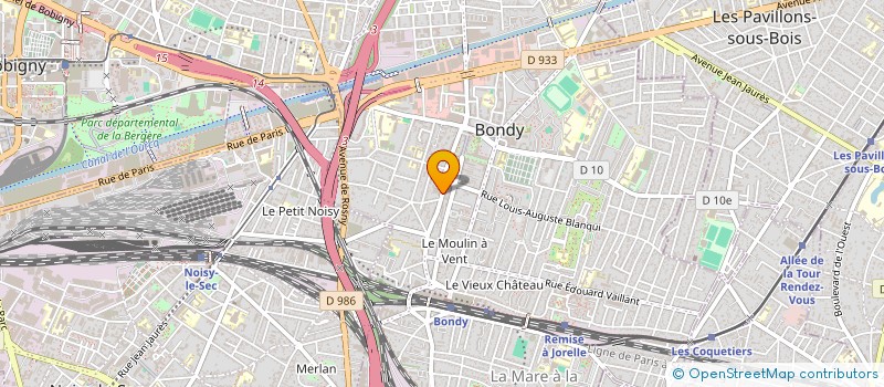 localisation de l'entreprise MONSIEUR MOHAMED CHERIF à BONDY