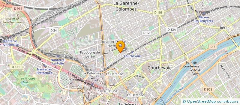localisation de l'entreprise MONSIEUR MOHAMED CHERIFI à COURBEVOIE