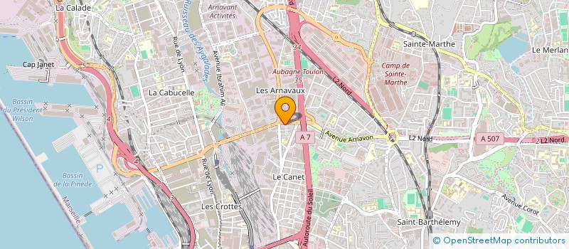 localisation de l'entreprise MONSIEUR MOHAMED CHETTOUH  MARSEILLE