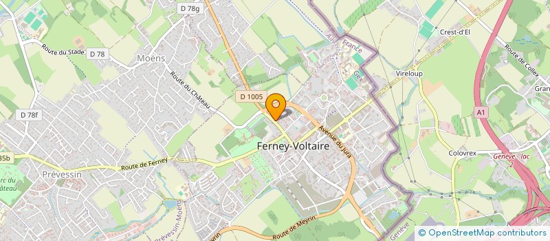 localisation de l'entreprise MONSIEUR MOHAMED CHIBOUB à FERNEY-VOLTAIRE