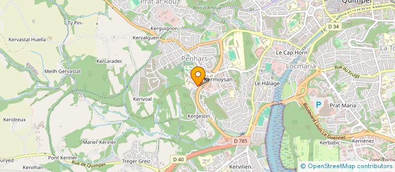 localisation de l'entreprise MONSIEUR MOHAMED CHILAH  QUIMPER