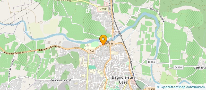 localisation de l'entreprise MONSIEUR MOHAMED CHNAFY  BAGNOLS-SUR-CEZE