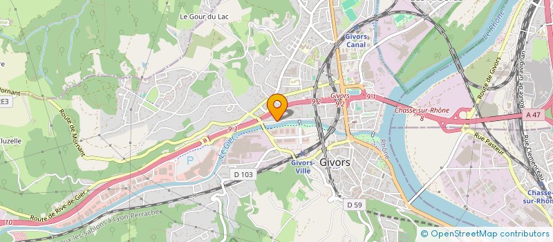 localisation de l'entreprise MONSIEUR MOHAMED CHOUDER à GIVORS