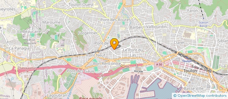 localisation de l'entreprise MONSIEUR MOHAMED CHOUHHOU  TOULON