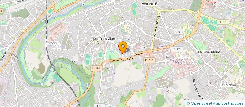 localisation de l'entreprise MONSIEUR MOHAMED CISSE à POITIERS