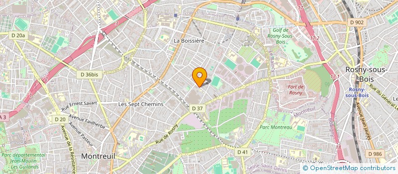 localisation de l'entreprise MONSIEUR MOHAMED CISSE à MONTREUIL