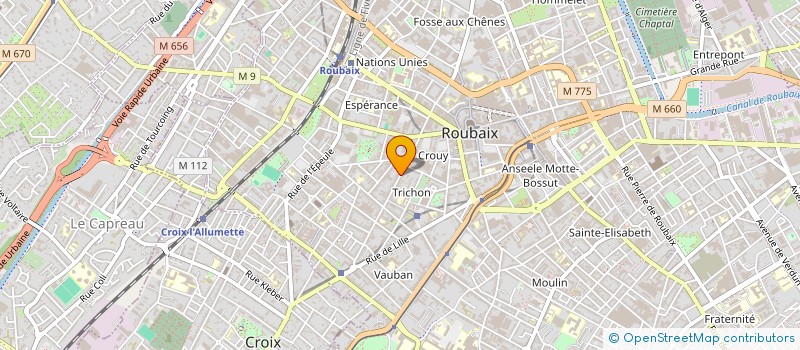 localisation de l'entreprise MONSIEUR MOHAMED CISSE  ROUBAIX