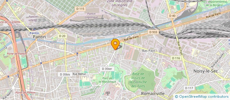 localisation de l'entreprise MONSIEUR MOHAMED COULIBALY à PANTIN