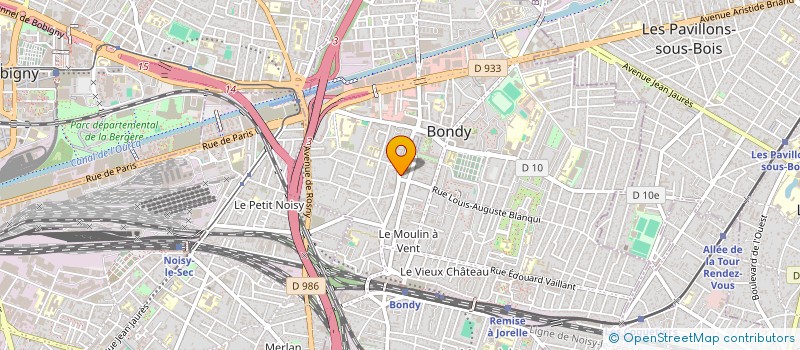 localisation de l'entreprise MONSIEUR MOHAMED DAFFE  BONDY