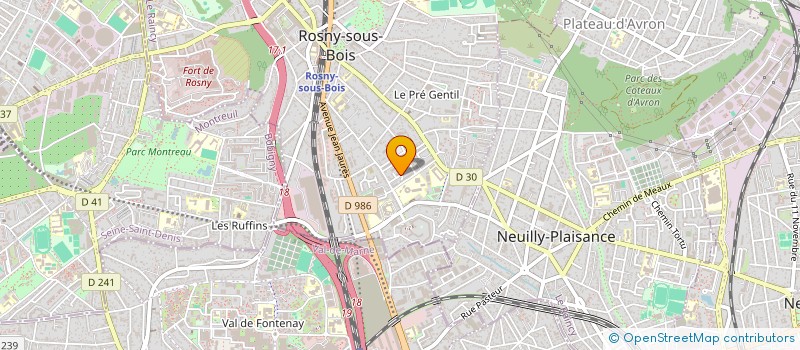 localisation de l'entreprise MONSIEUR MOHAMED DAMAK à ROSNY-SOUS-BOIS